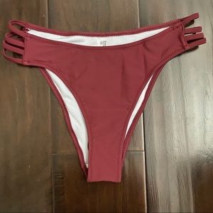 Burgundy Bikini bottoms